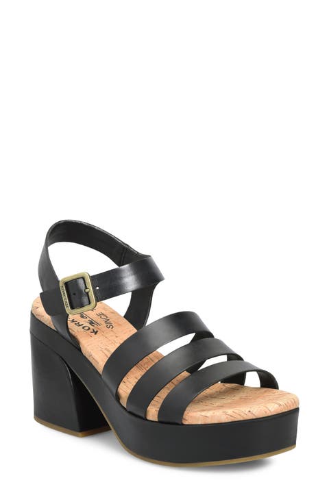 Pasha Ankle Strap Platform Sandal (Women)