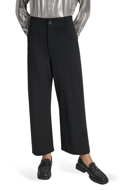 High Waist Straight Leg Pants