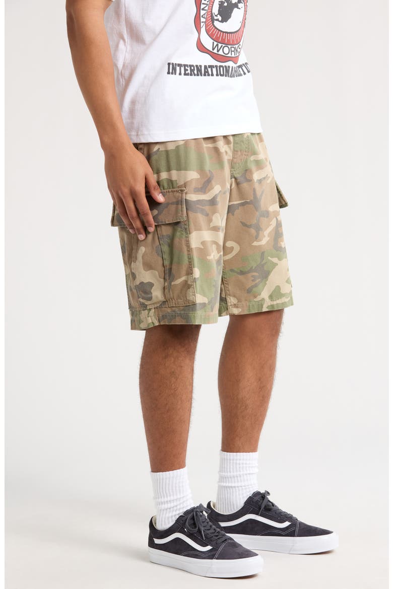 Range Loose Camouflage Cargo Shorts, Alternate, color, VINTAGE CAMO