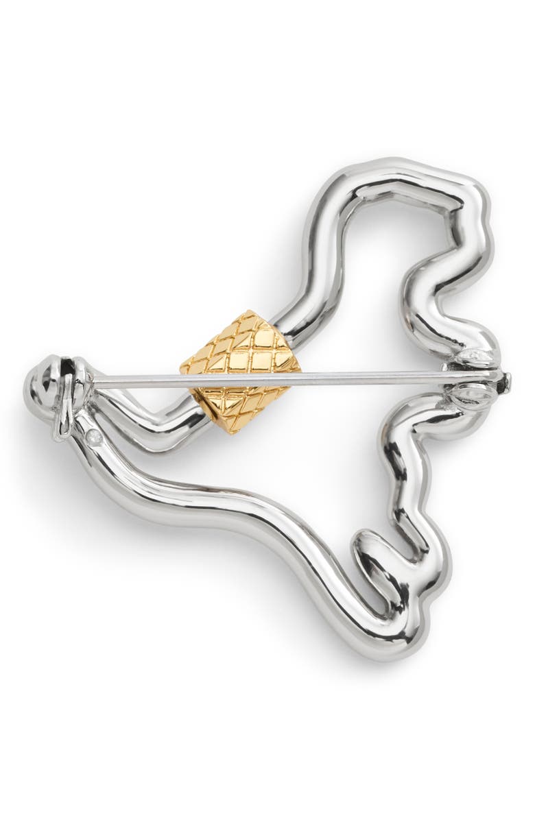 COACH Carabiner Rexy Brooch, Alternate, color, 