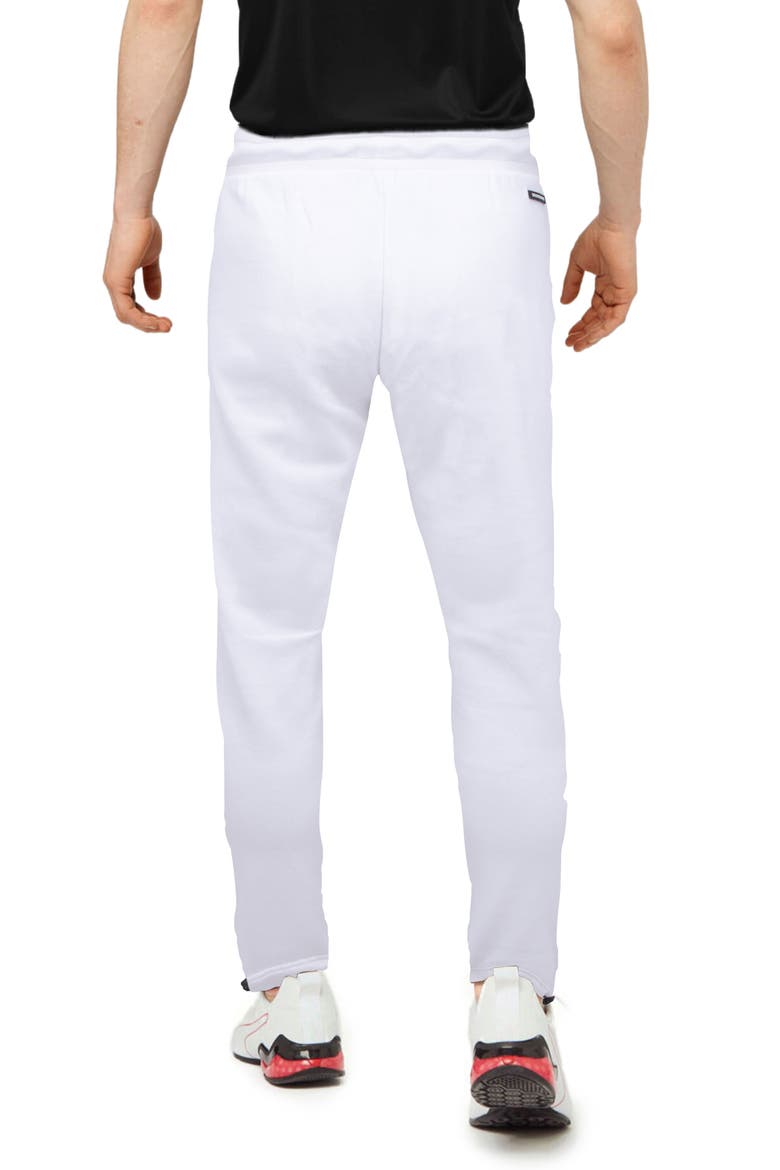 Men's Zip Pocket Fleece Joggers, Alternate, color, WHITE
