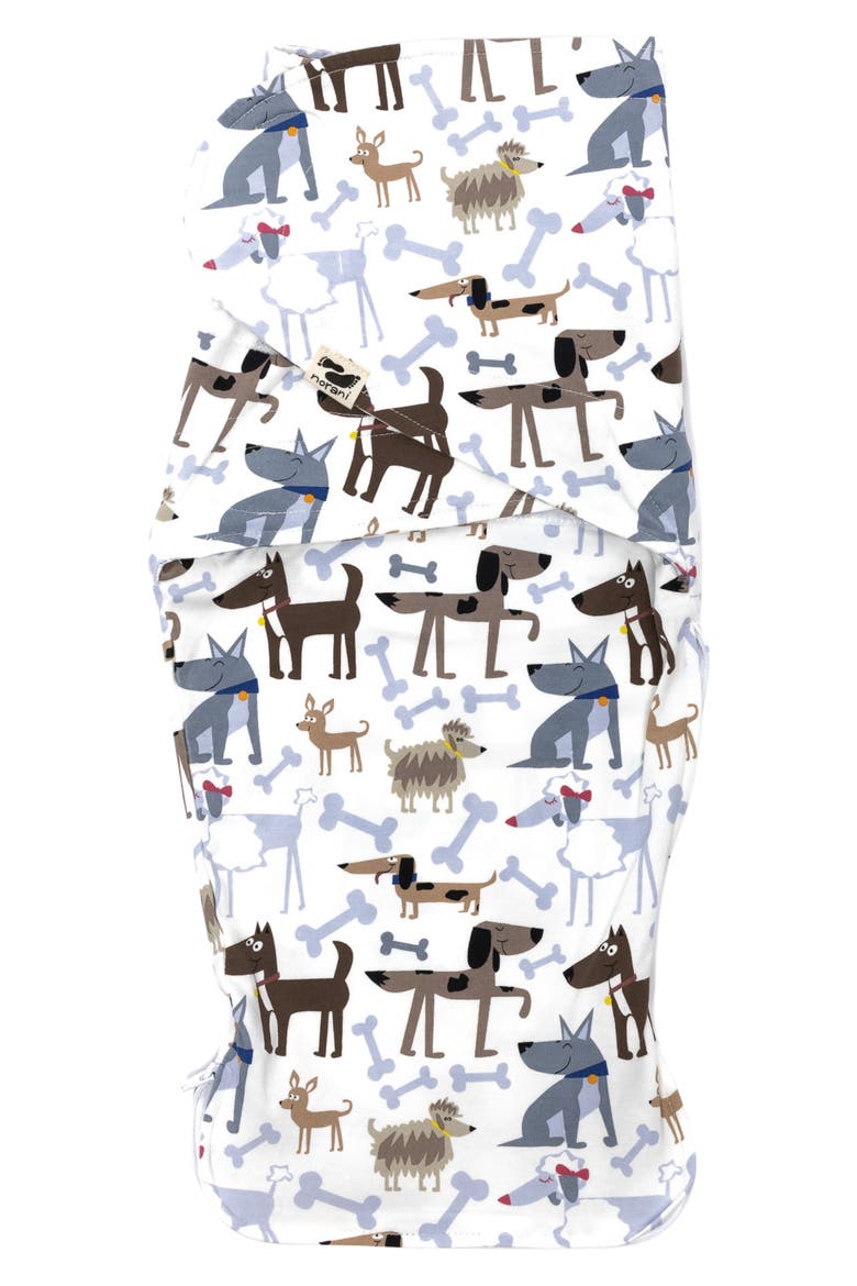 Print Swaddle Blanket, Main, color, BROWN/ GREY
