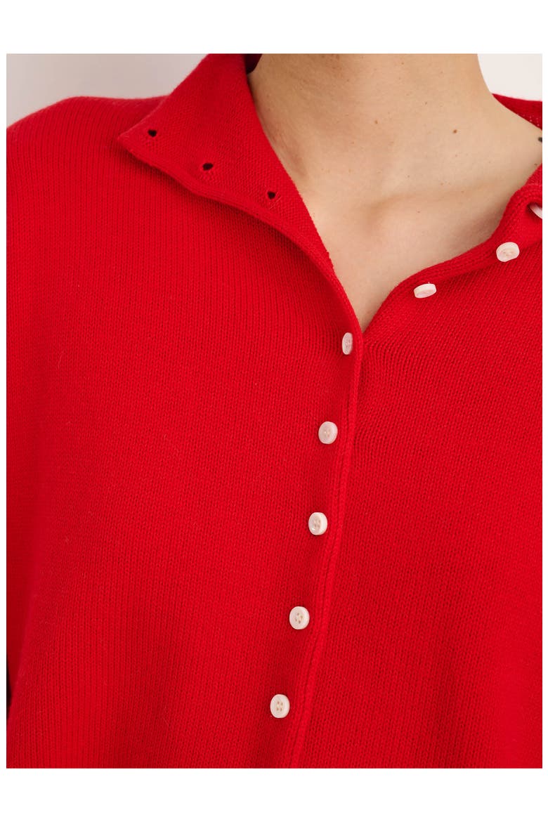 Taylor Cotton & Cashmere Cardigan, Alternate, color, FIRE RED