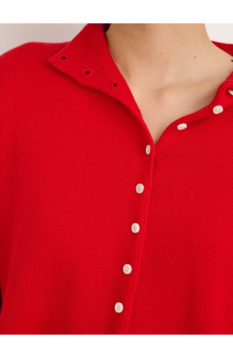 Alex Mill Taylor Cotton & Cashmere Cardigan, Alternate, color, Fire Red