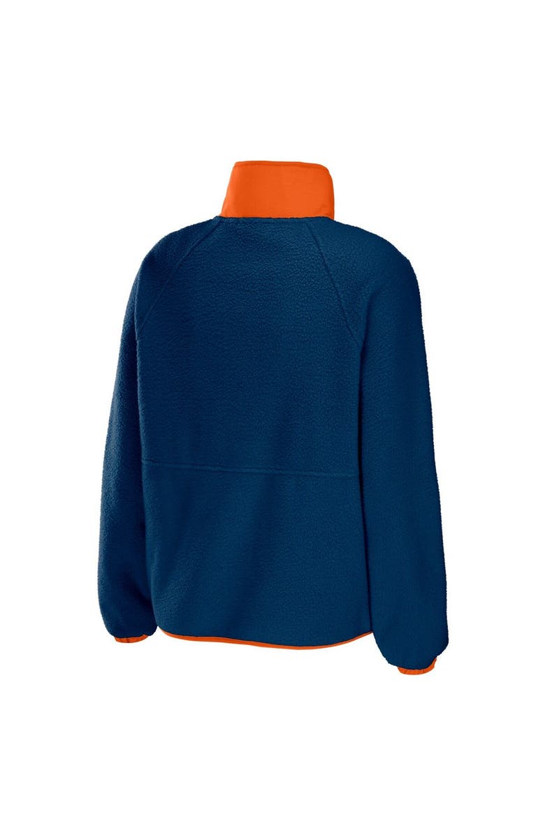 WEAR by Erin Andrews Women's WEAR by Erin Andrews Navy Chicago Bears Polar Fleece Raglan Full-Snap Jacket, Alternate, color, Navy