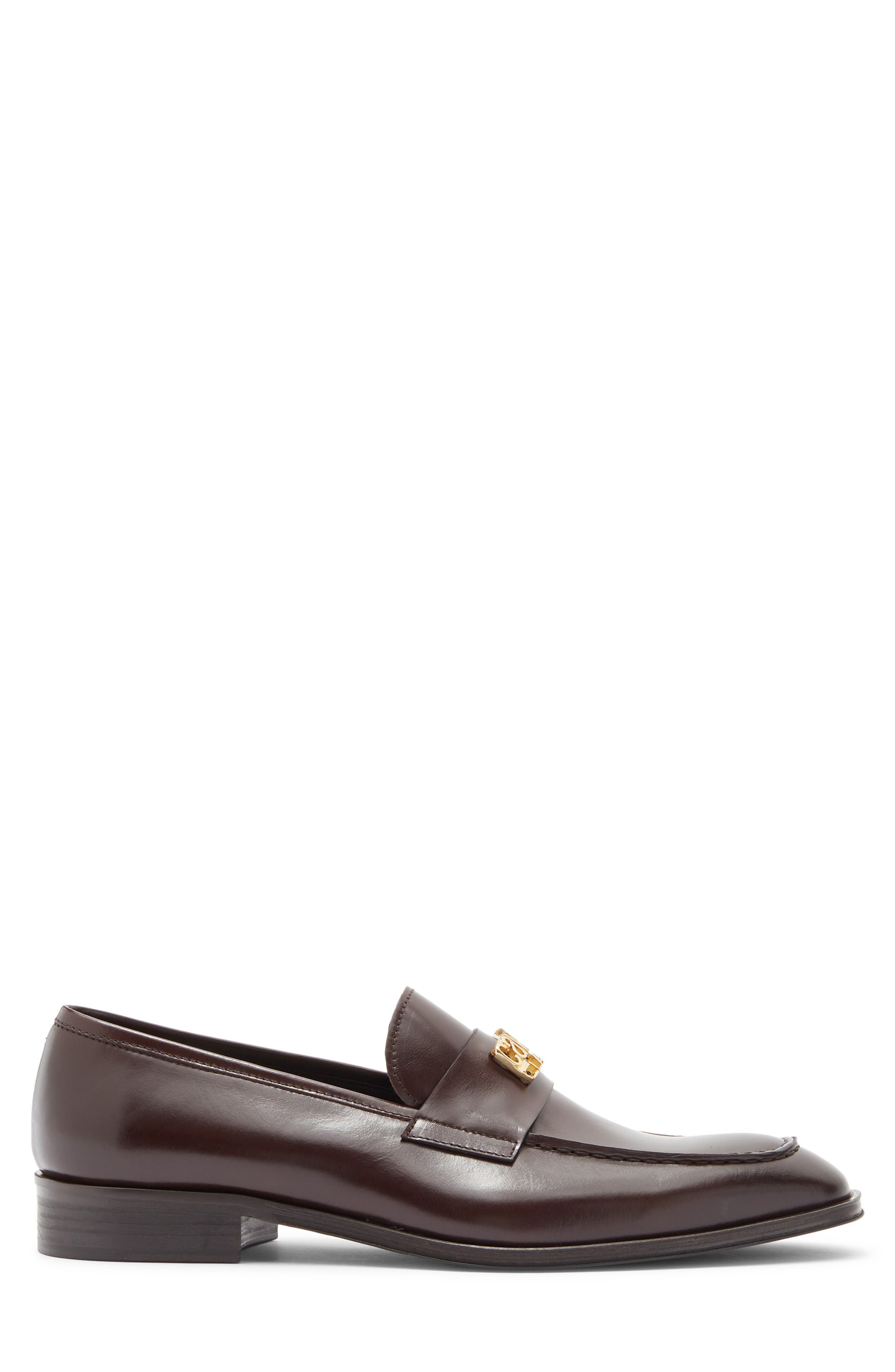 Roberto Cavalli Logo Bit Loafer, Alternate, color, Brown