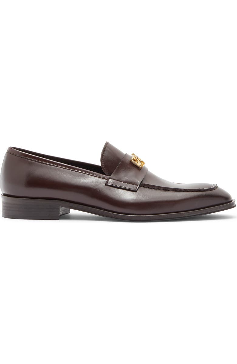 Roberto Cavalli Logo Bit Loafer, Alternate, color, Brown