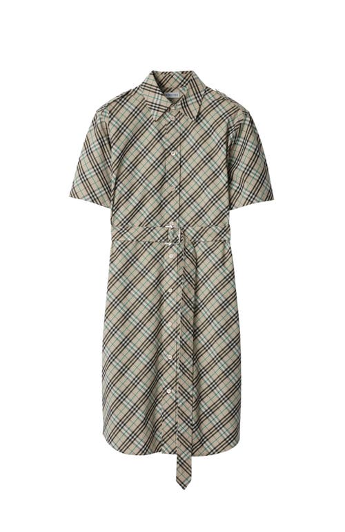 Burberry Woman Beige Dresses In Husk