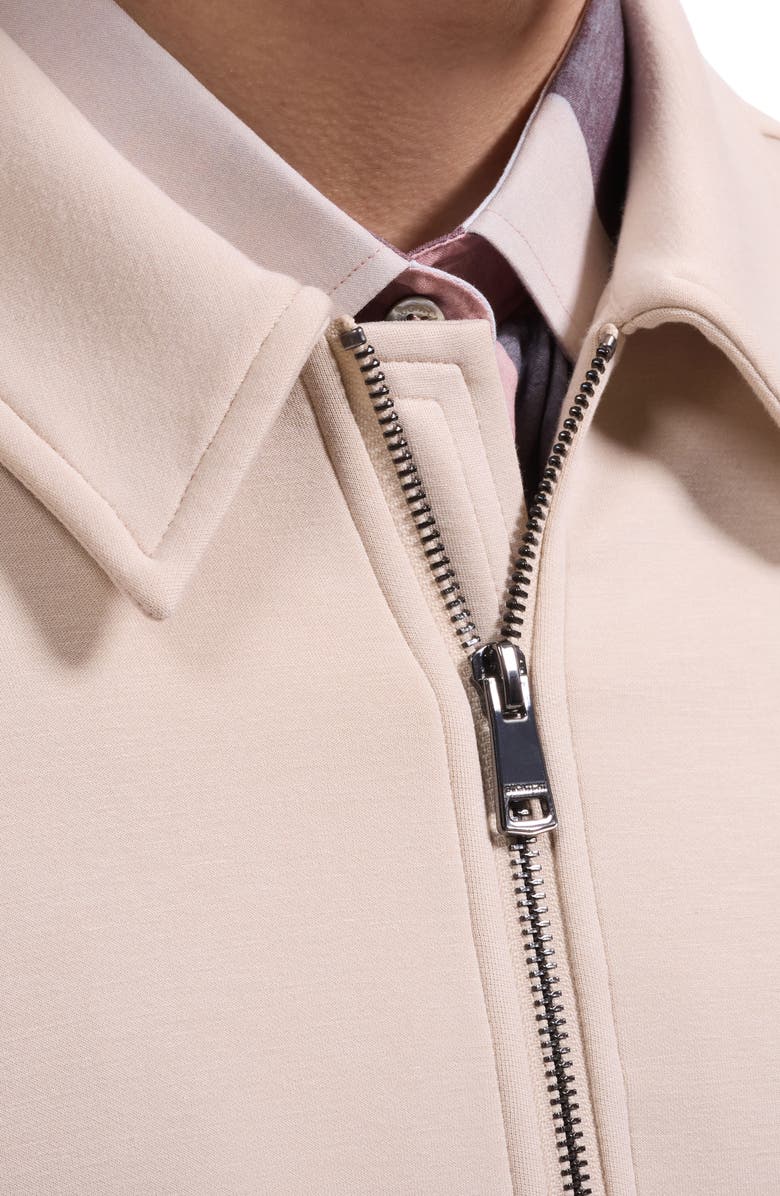 Bugatchi Soft Touch Blouson Knit Jacket, Alternate, color, Almond