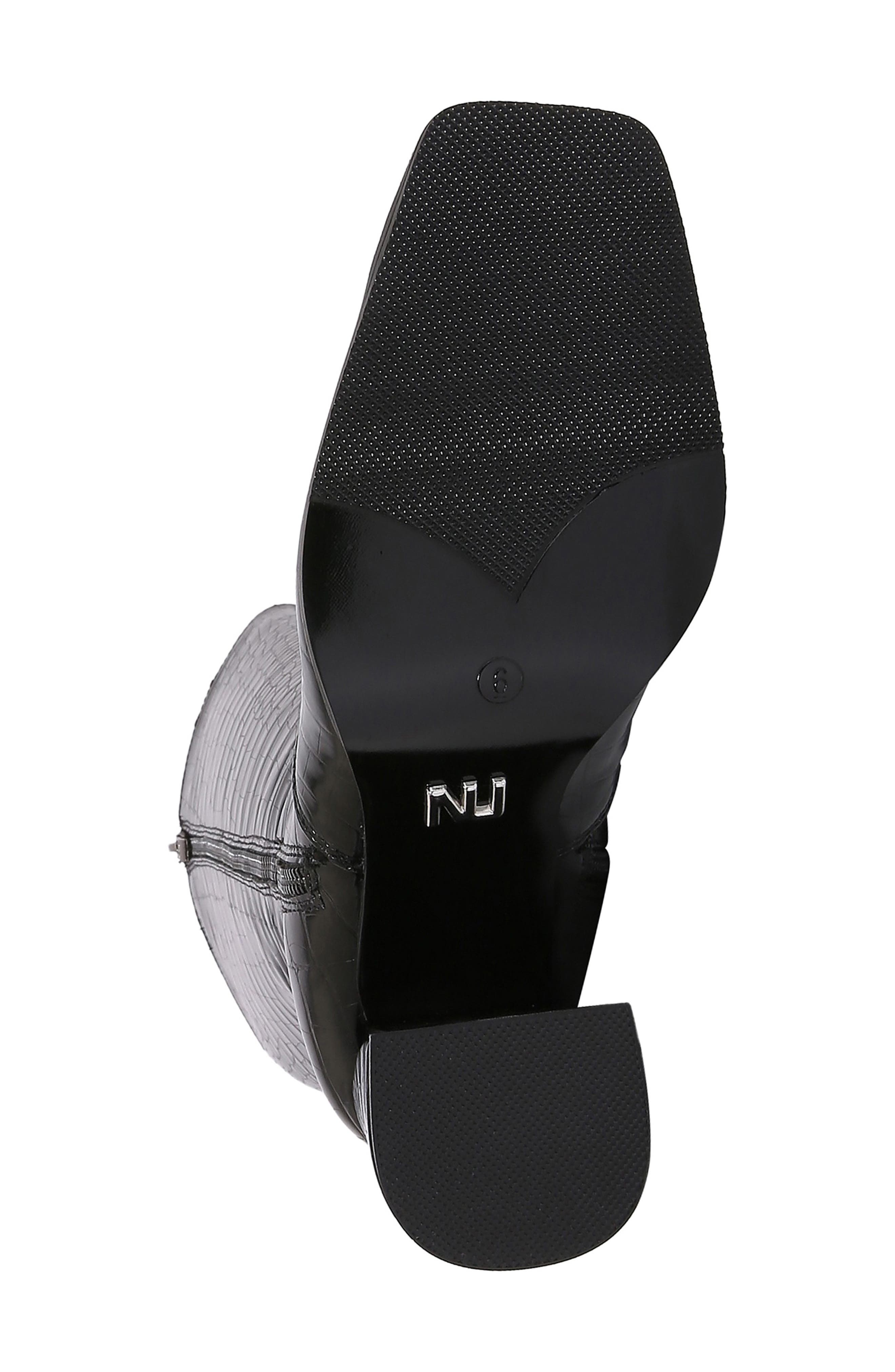 NINETY UNION Lux Block Heel Knee High Boot, Alternate, color, Black