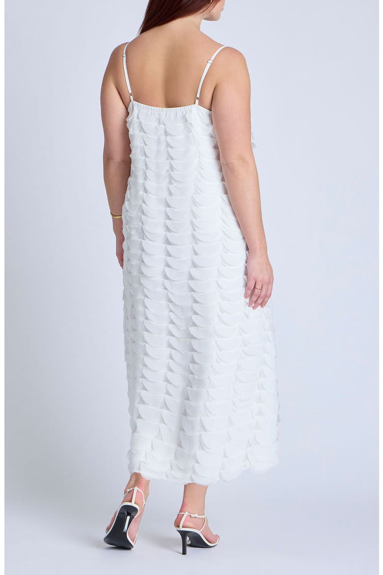 Textured Half Moon Column Dress, Alternate, color, OFF WHITE