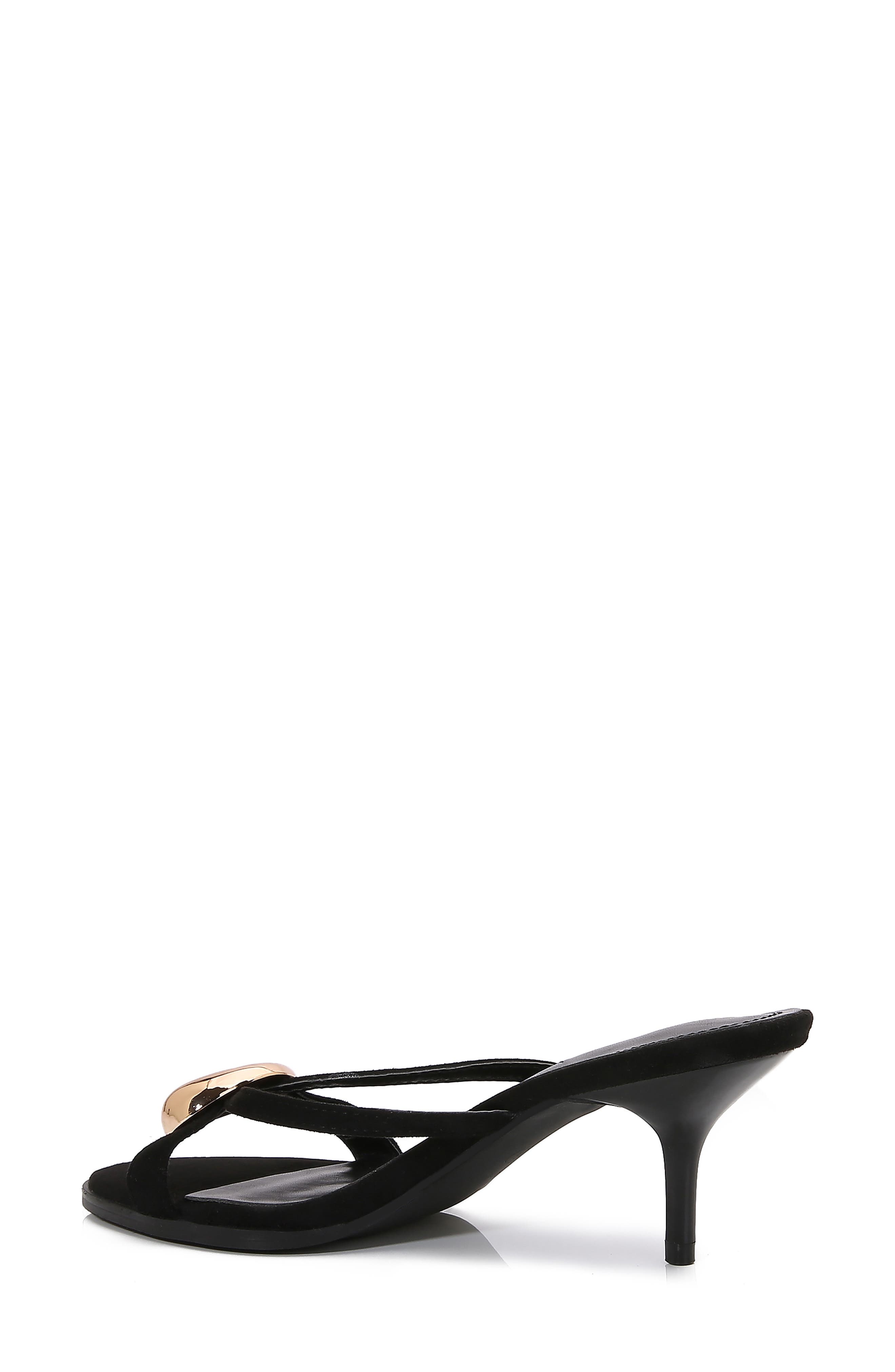 BERNESS Royalty Kitten Heel Sandal, Alternate, color, Black