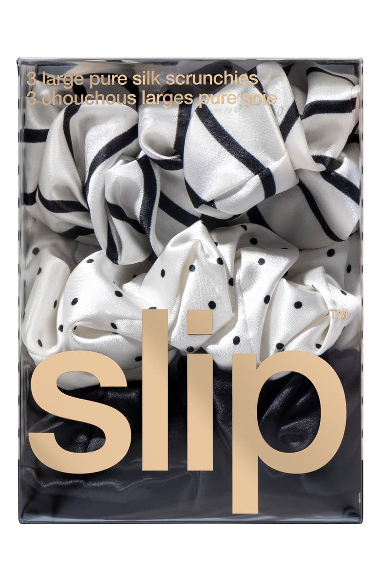 slip Midsummer 3-Pack Large Silk Scrunchies Set, Alternate, color, St Tropez