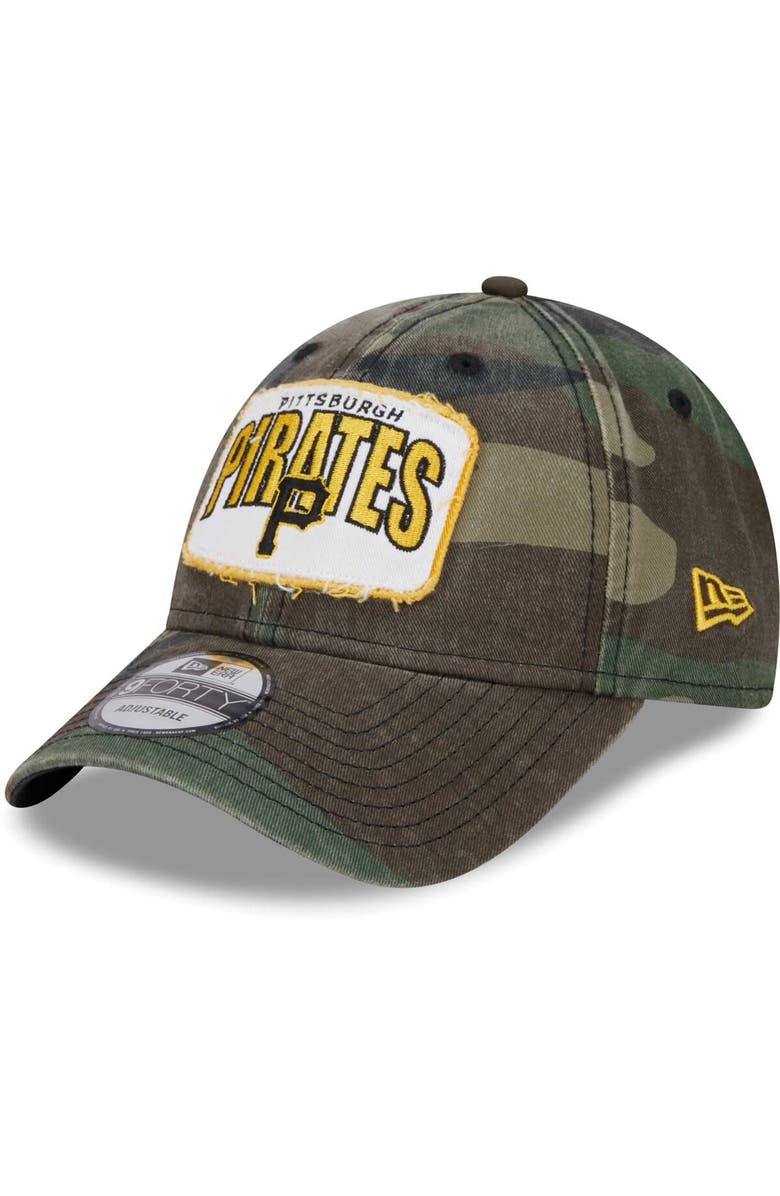 New Era Men's New Era Camo Pittsburgh Pirates Gameday 9FORTY Adjustable Hat, Main, color, 