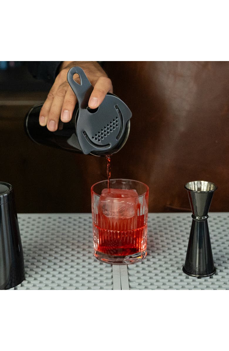 A Bar Above Black Hawthorne Cocktail Strainer, Alternate, color, Black