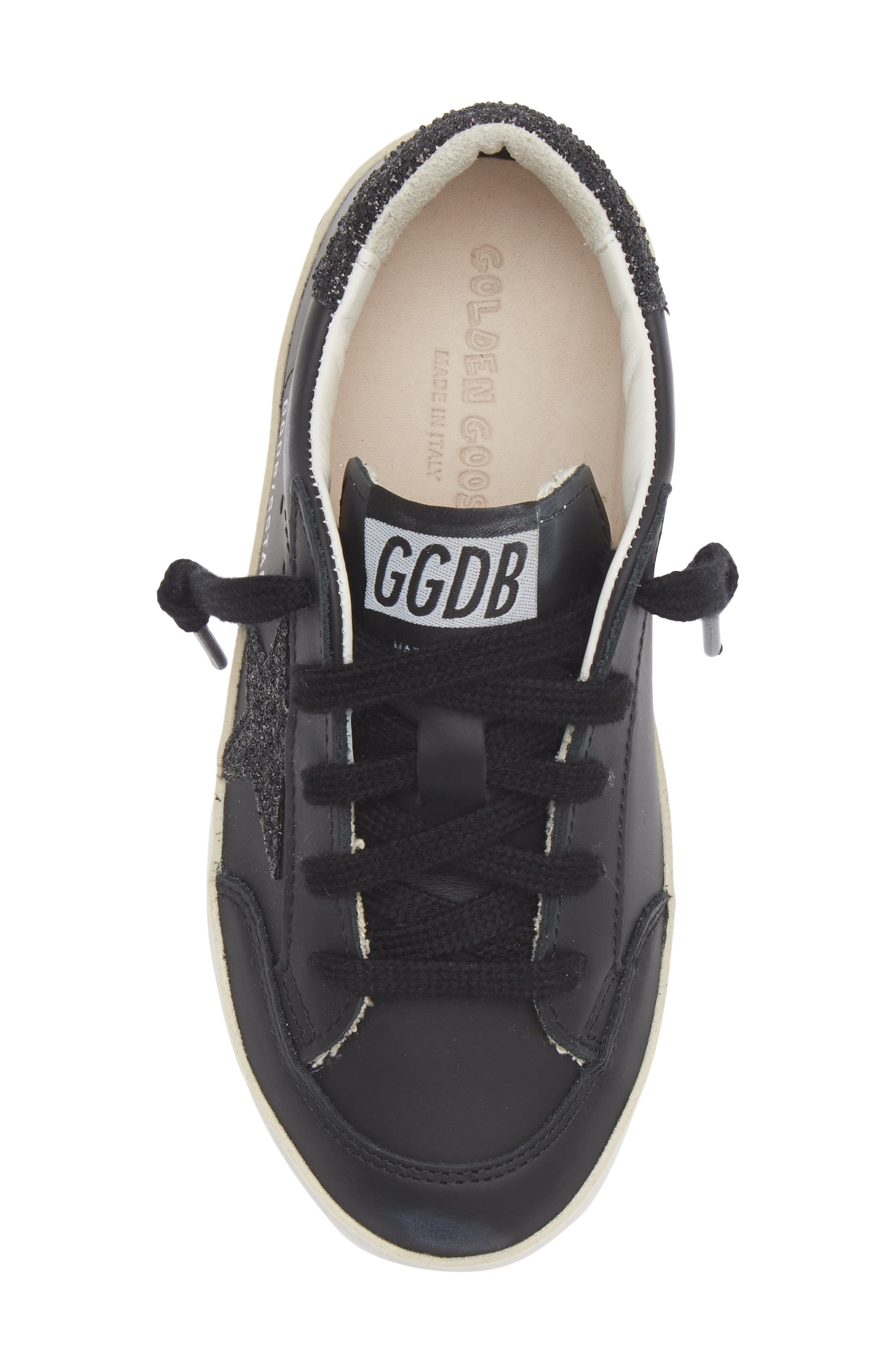 Kids' Super-Star Sneaker, Alternate, color, BLACK