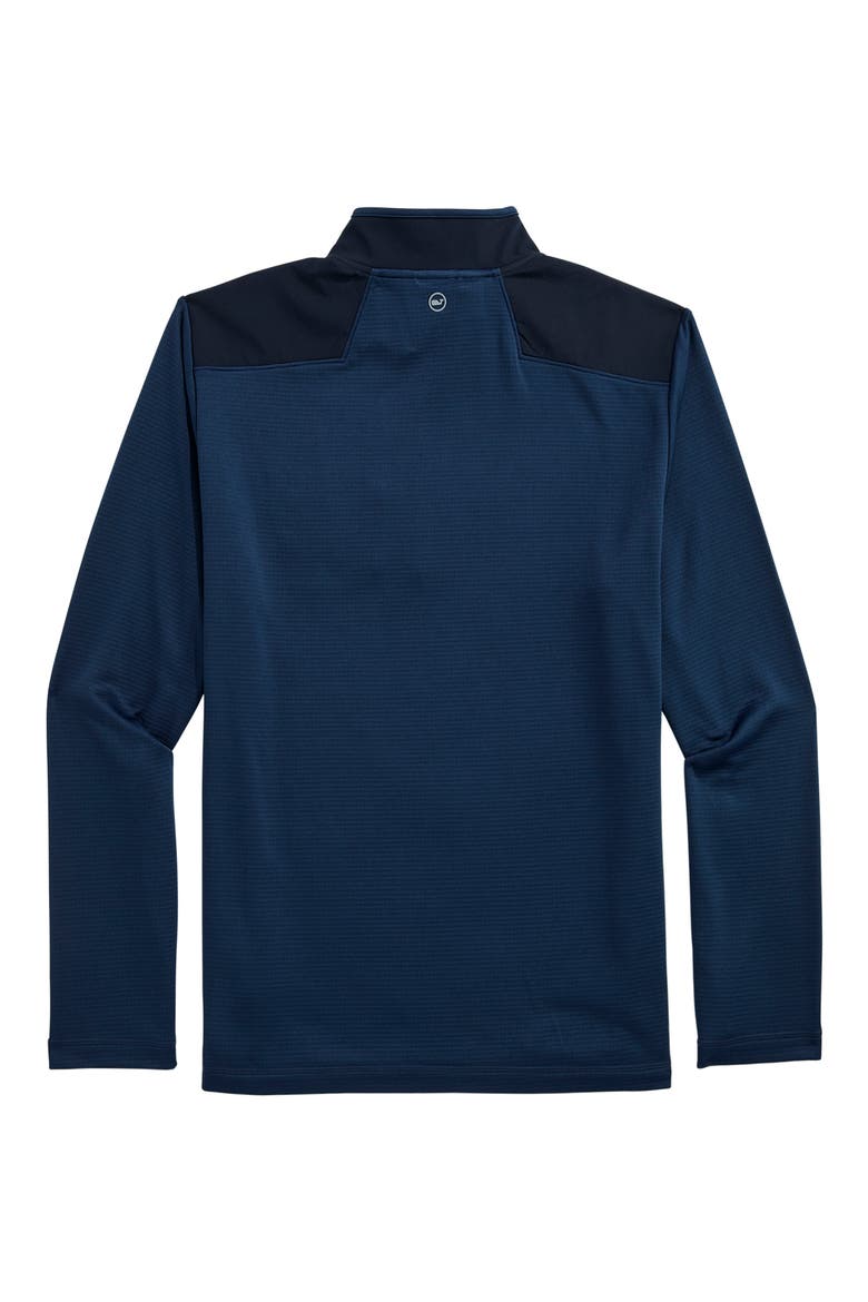 Grid-Tech Quarter Zip Pullover, Alternate, color, BLUE BLAZER