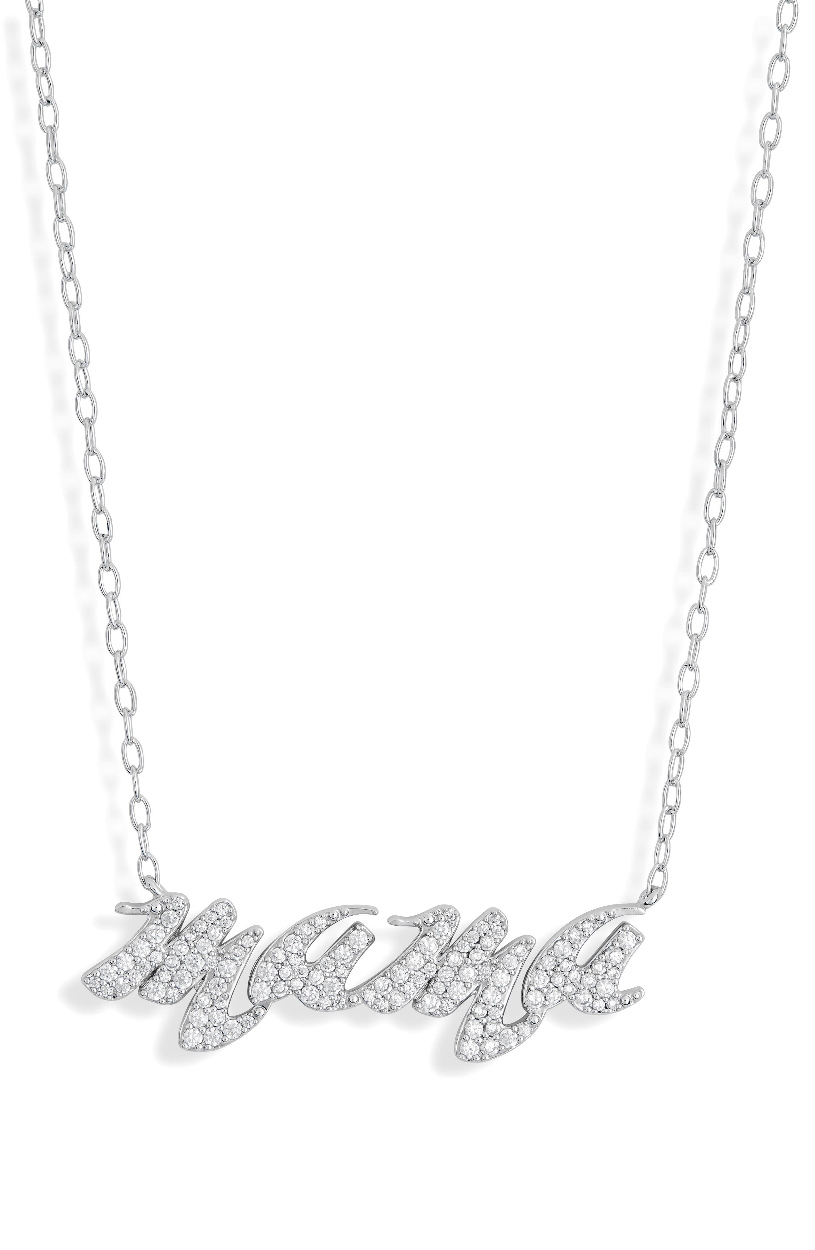 Retro Mama Pendant Necklace