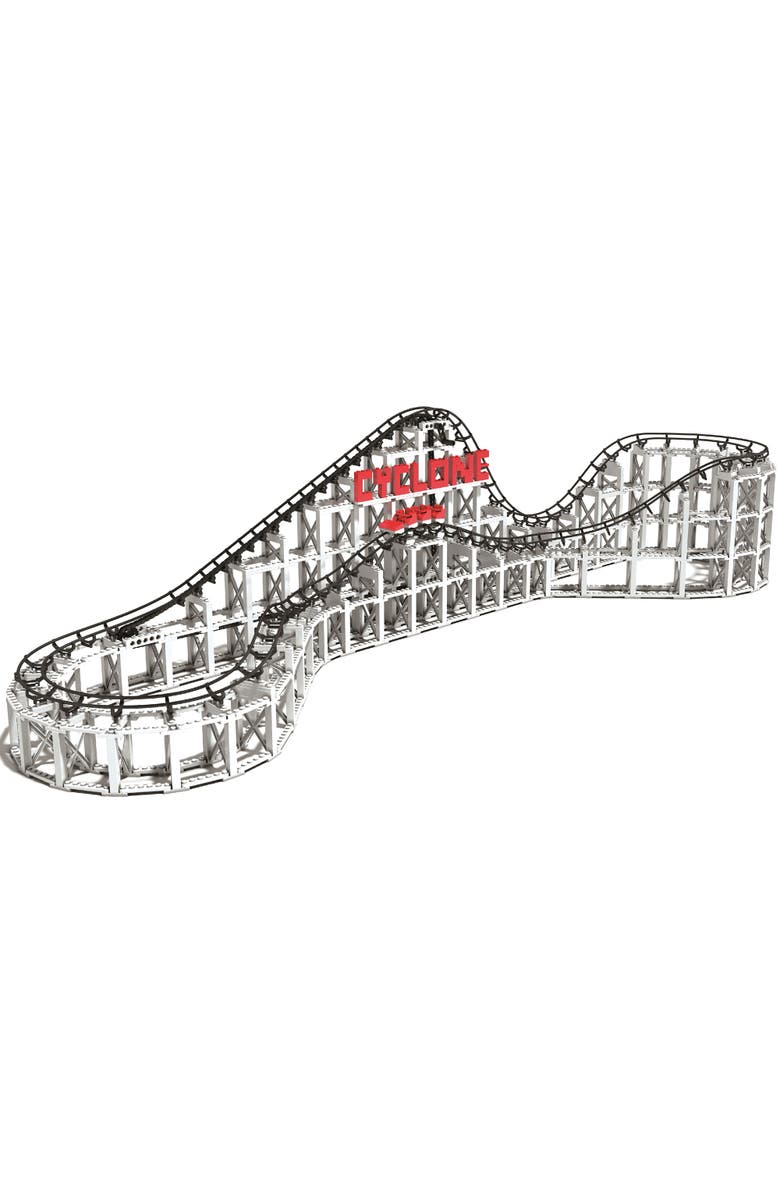 CDX Blocks Cyclone 900+ Pieces, Building Brick Set, Gravity Powered Roller Coaster, Main, color, Multicolored