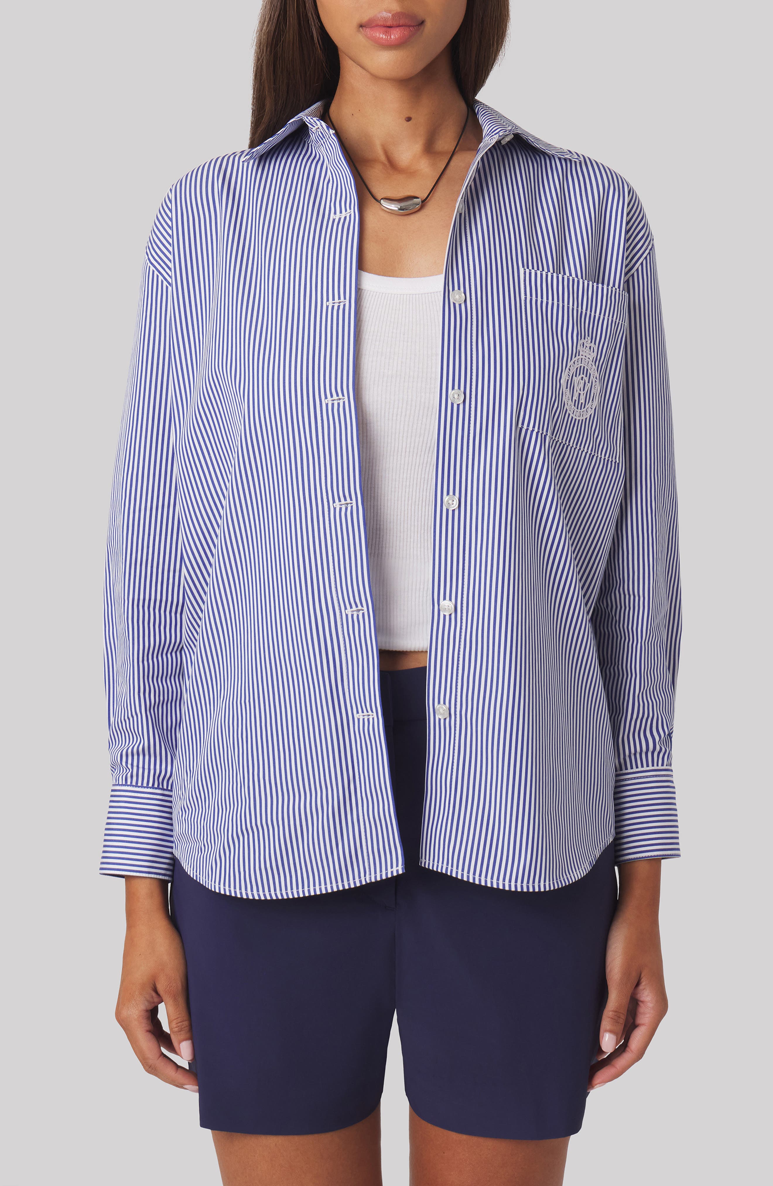 selected NAVY BLUE STRIPE