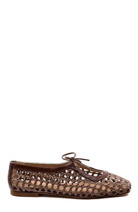 Amelia Raffia Ballet Flat