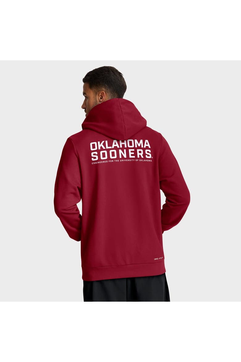 Men's Jordan Brand Crimson Oklahoma Sooners 2025 Sideline Performance Full-Zip Hoodie, Alternate, color, Crimson