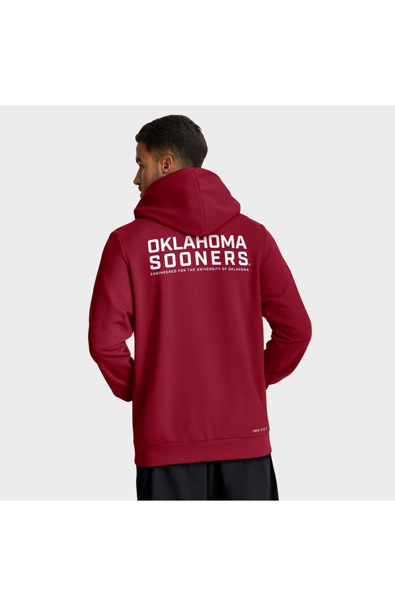 Jordan Brand Men's Jordan Brand Crimson Oklahoma Sooners 2025 Sideline Performance Full-Zip Hoodie, Alternate, color, Crimson