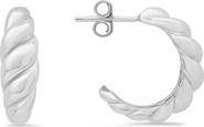 Queen Jewels Chunky Shrimp Hoop Earrings