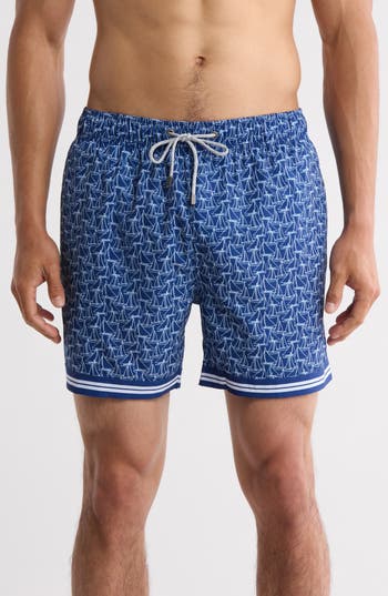 VINTAGE SUMMER VINTAGE SUMMER FOUR-WAY STRETCH SWIM TRUNKS