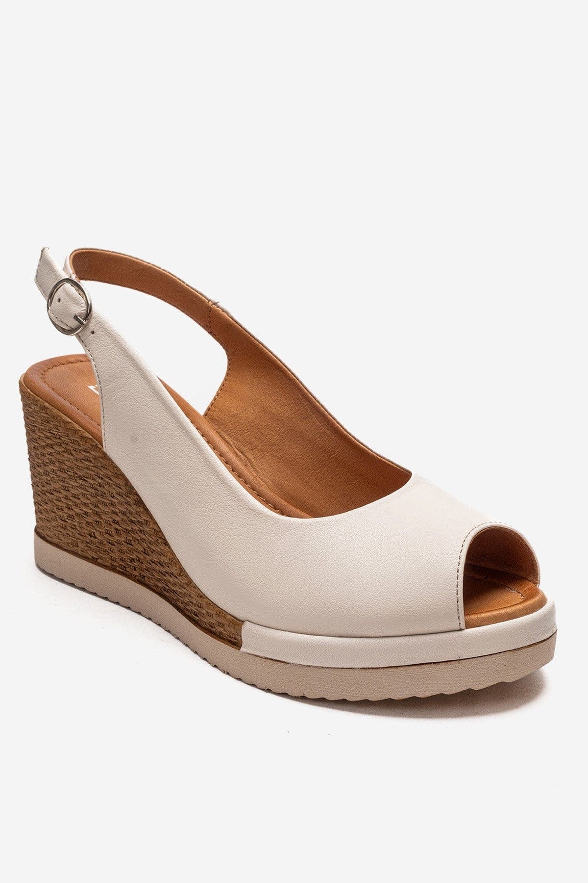 Forever & Always Shoes Helina Leather Wedge Sandal (Women) | Nordstrom