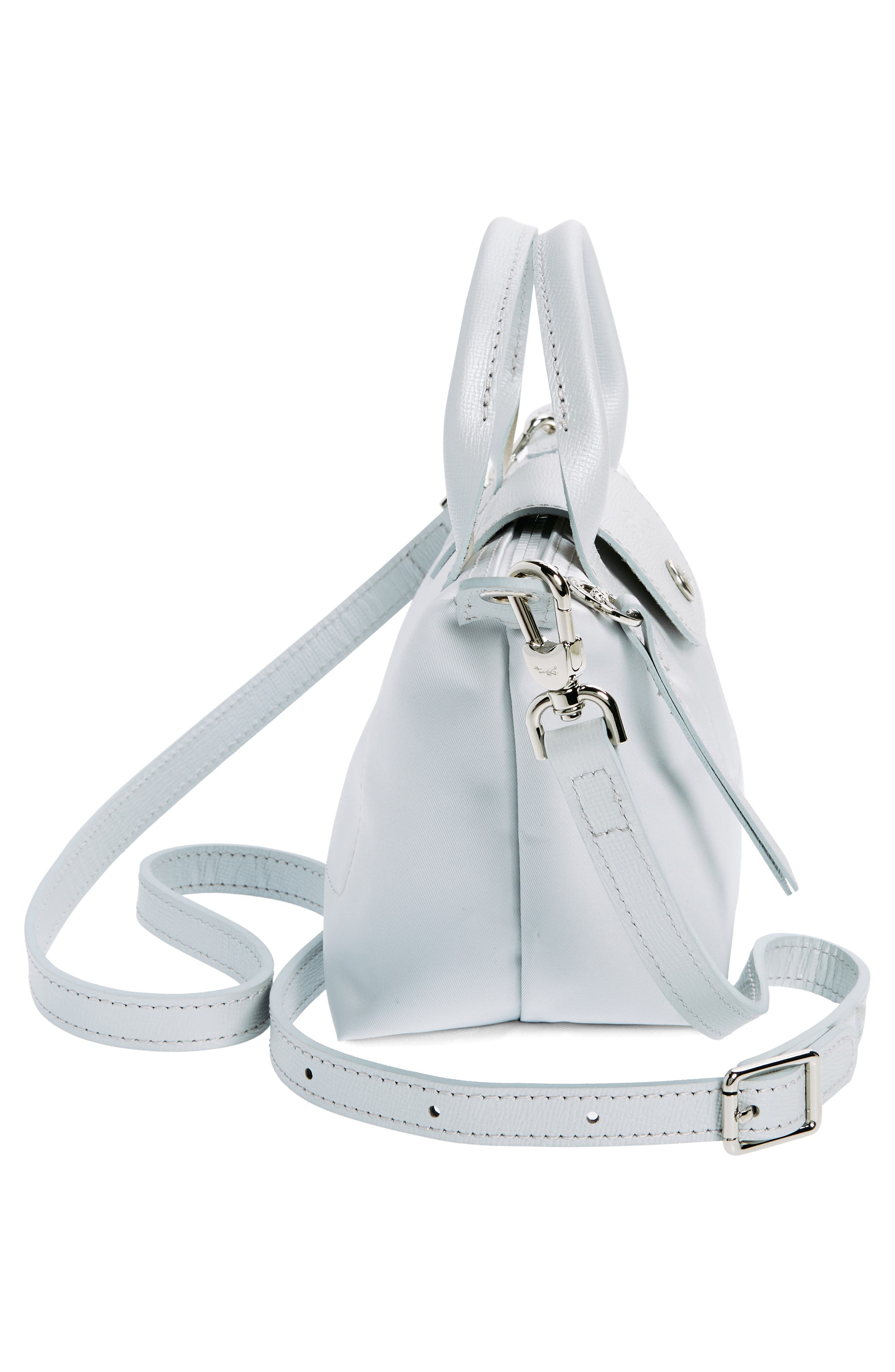Extra Small Le Pliage Crossbody Bag, Alternate, color, SILVER