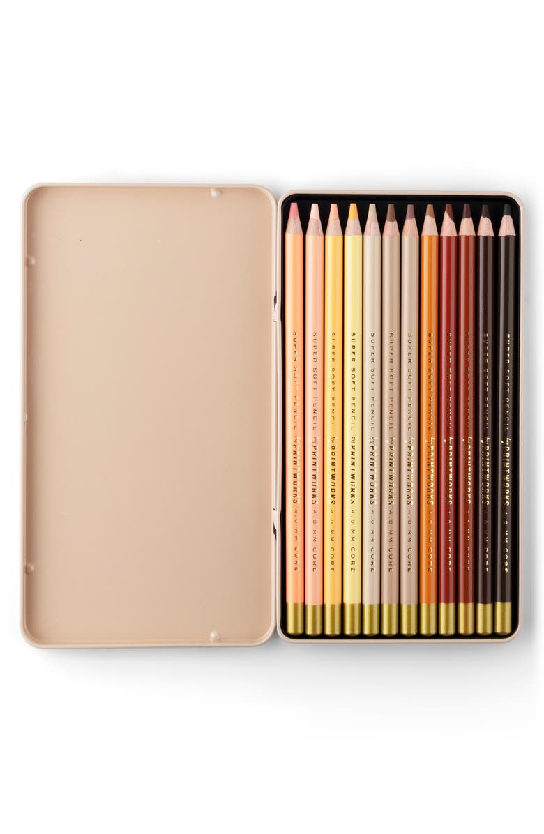 PRINTWORKS 12-Piece Skin Tone Color Pencil Set, Alternate, color, 