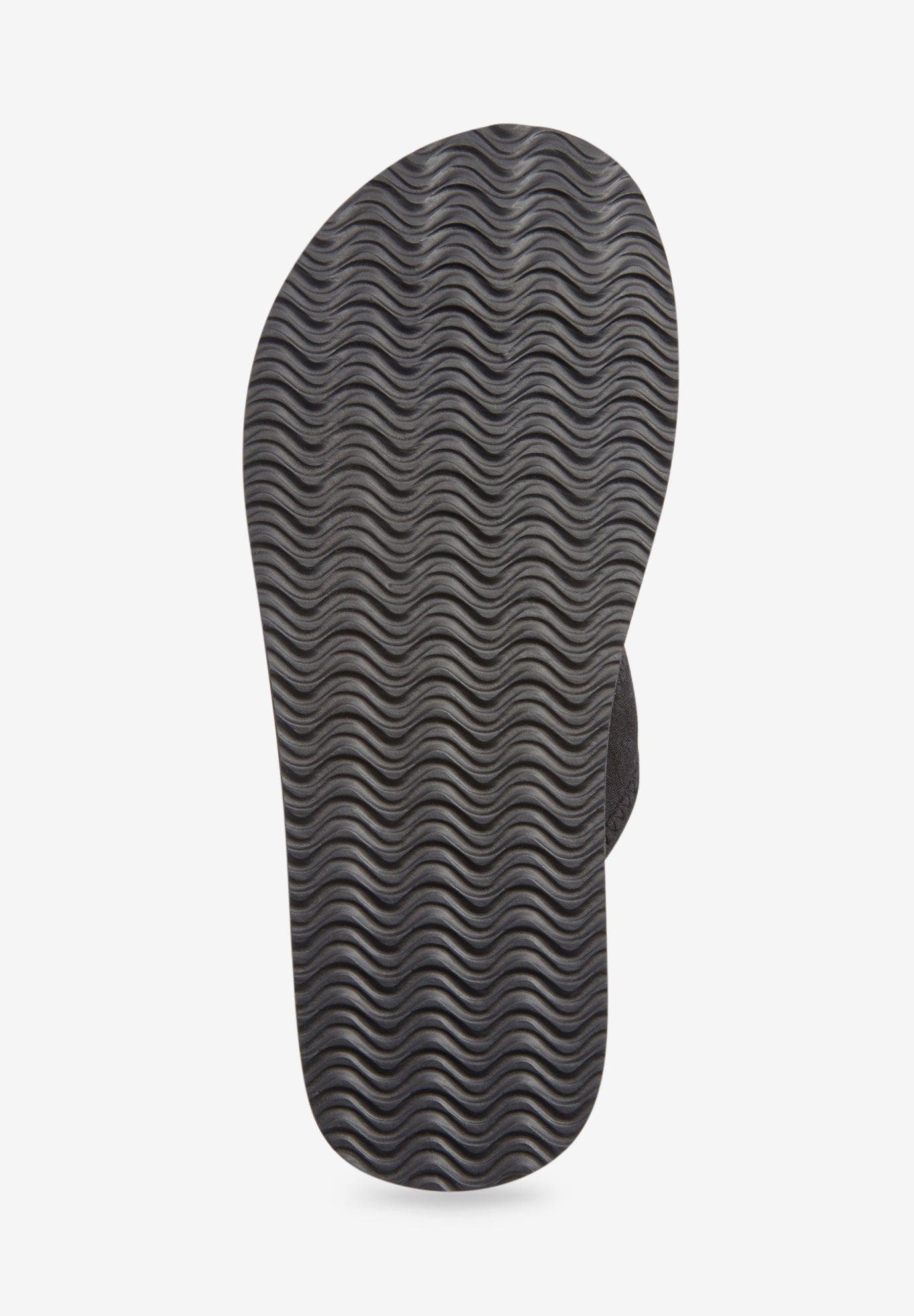 Comfortview The Sylvia Soft Footbed Thong Slip On Sandal, Alternate, color, Black