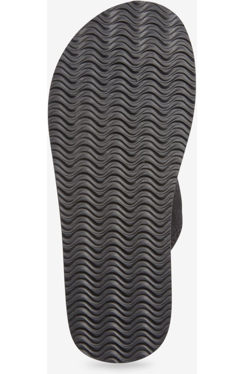 Comfortview The Sylvia Soft Footbed Thong Slip On Sandal, Alternate, color, Black