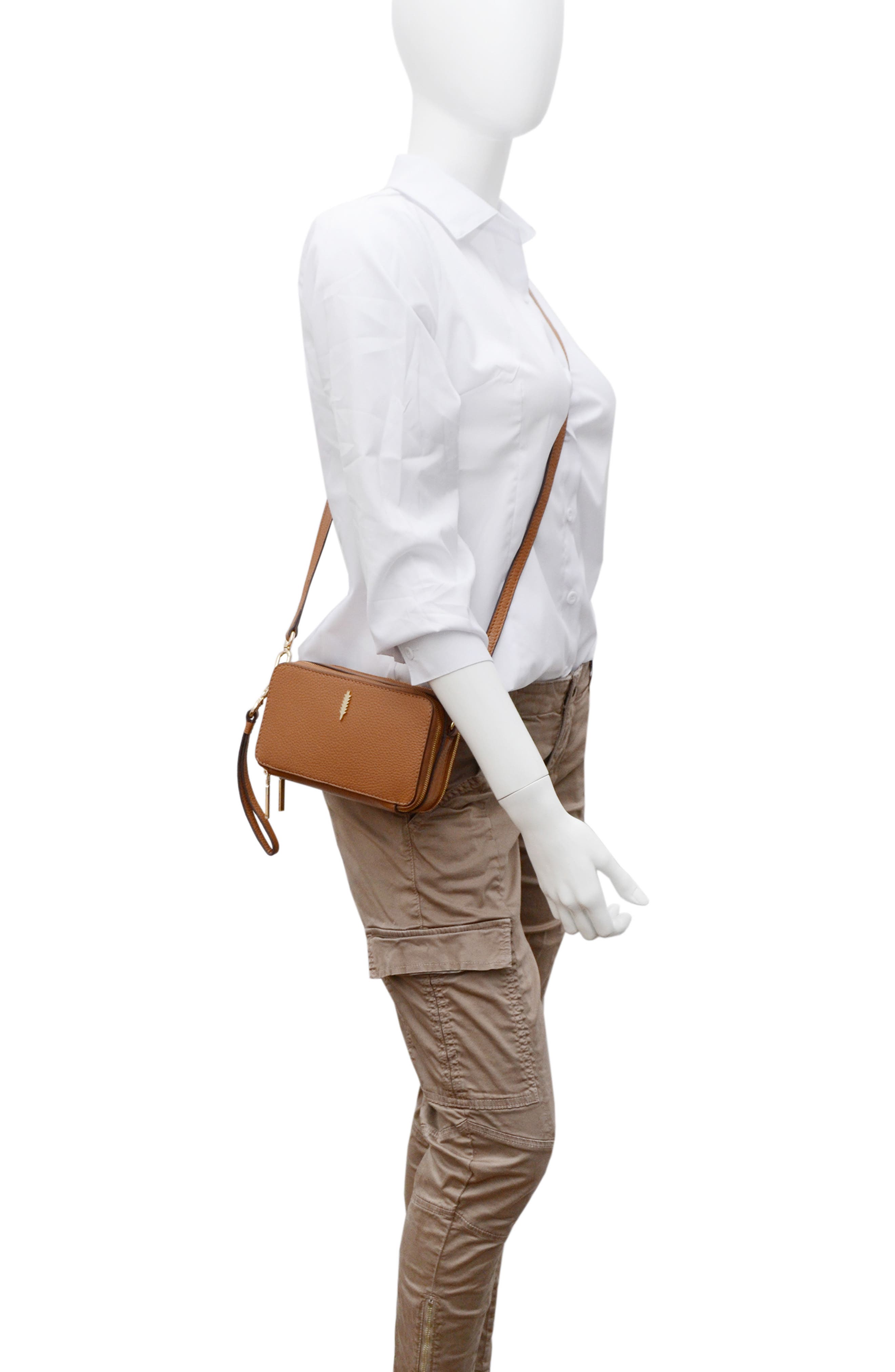 Thacker Ronnie Pebbled Leather Crossbody Bag, Alternate, color, 