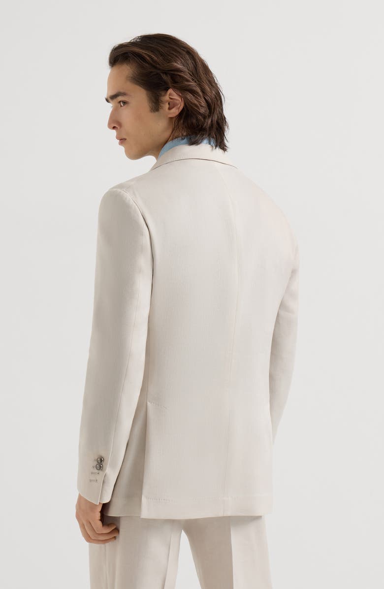 Brunello Cucinelli Blazer with peak lapel, Alternate, color, Buff