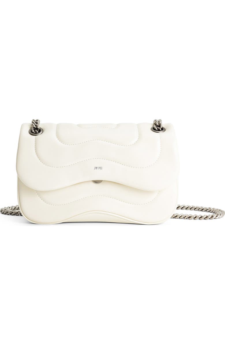 JW PEI Tina Quilted Faux Leather Convertible Crossbody Bag, Main, color, Ivory