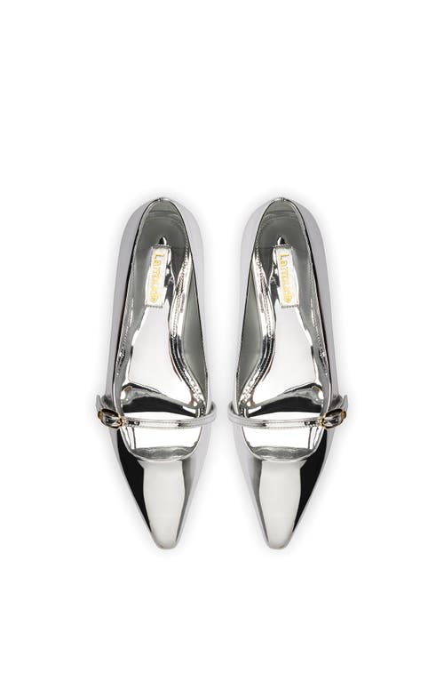Larroude Irene Ballet Flats Silver In Silver