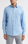 Bugatchi Jimmy OoohCotton® Geo Print Button-Up Shirt