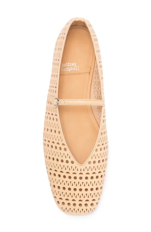 JEFFREY CAMPBELL JEFFREY CAMPBELL KHLOE PERFORATED SQUARE TOE FLAT 