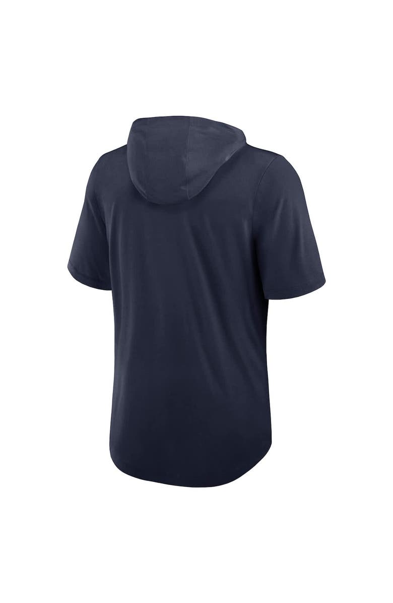 Nike Men's Nike Navy Dallas Cowboys Lockup Tri-Blend Hoodie T-Shirt, Alternate, color, Navy