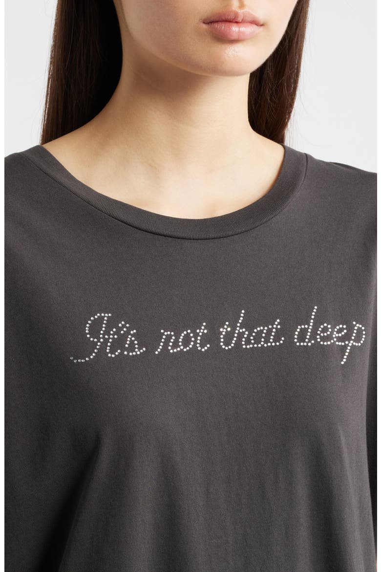 It's Not That Deep Cotton T-Shirt, Alternate, color, REACTIVE BLACK