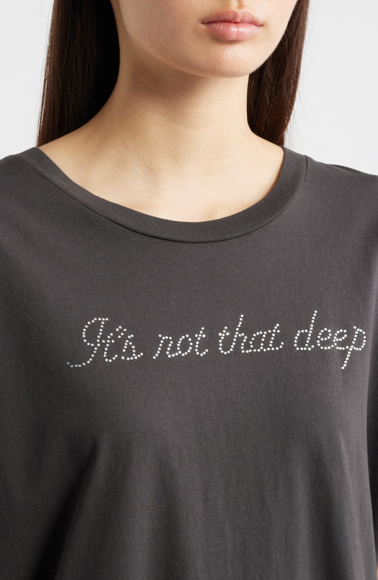 Daydreamer It's Not That Deep Cotton T-Shirt, Alternate, color, Reactive Black