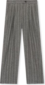 Fortela Jem Pinstripe Virgin Wool Pences Trousers
