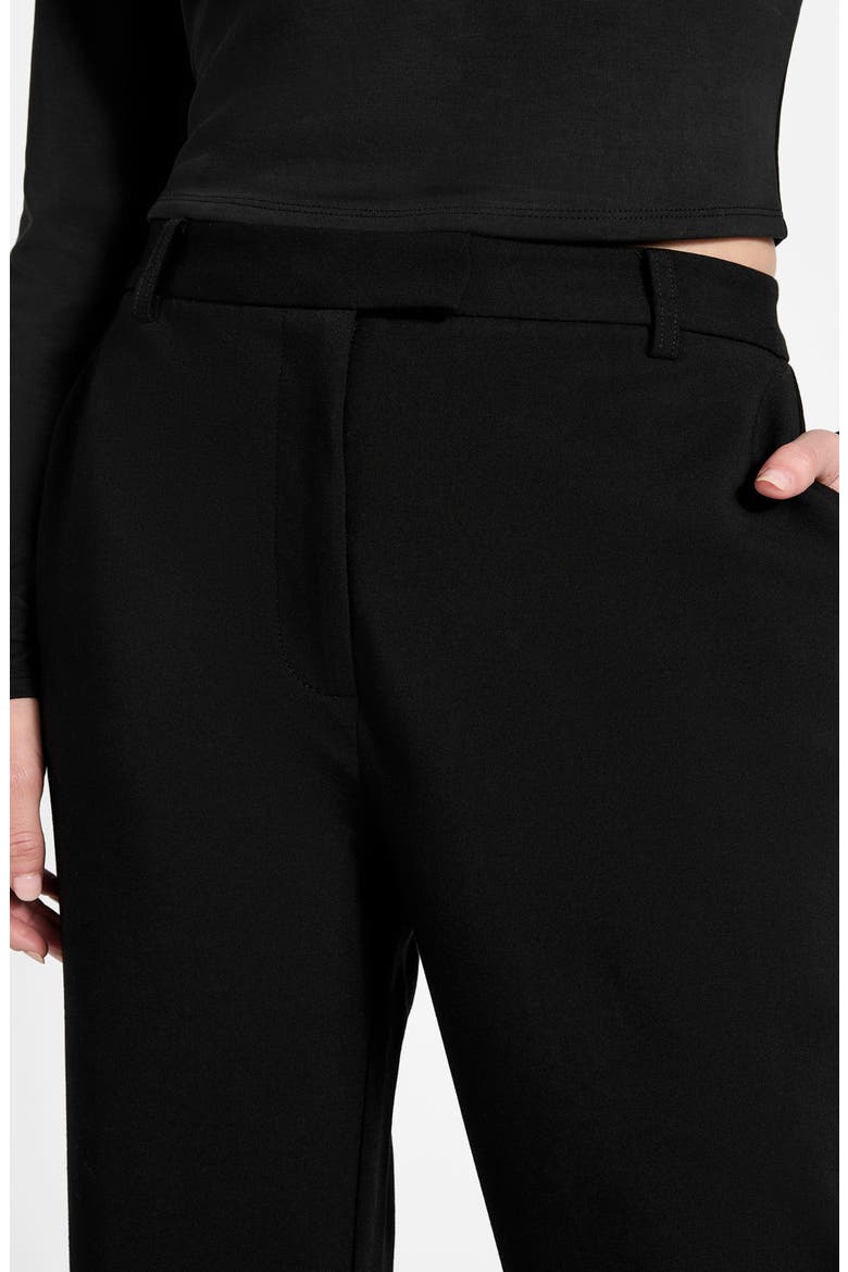 Emy High Waist Straight Leg Pants, Alternate, color, BLACK-BLACK