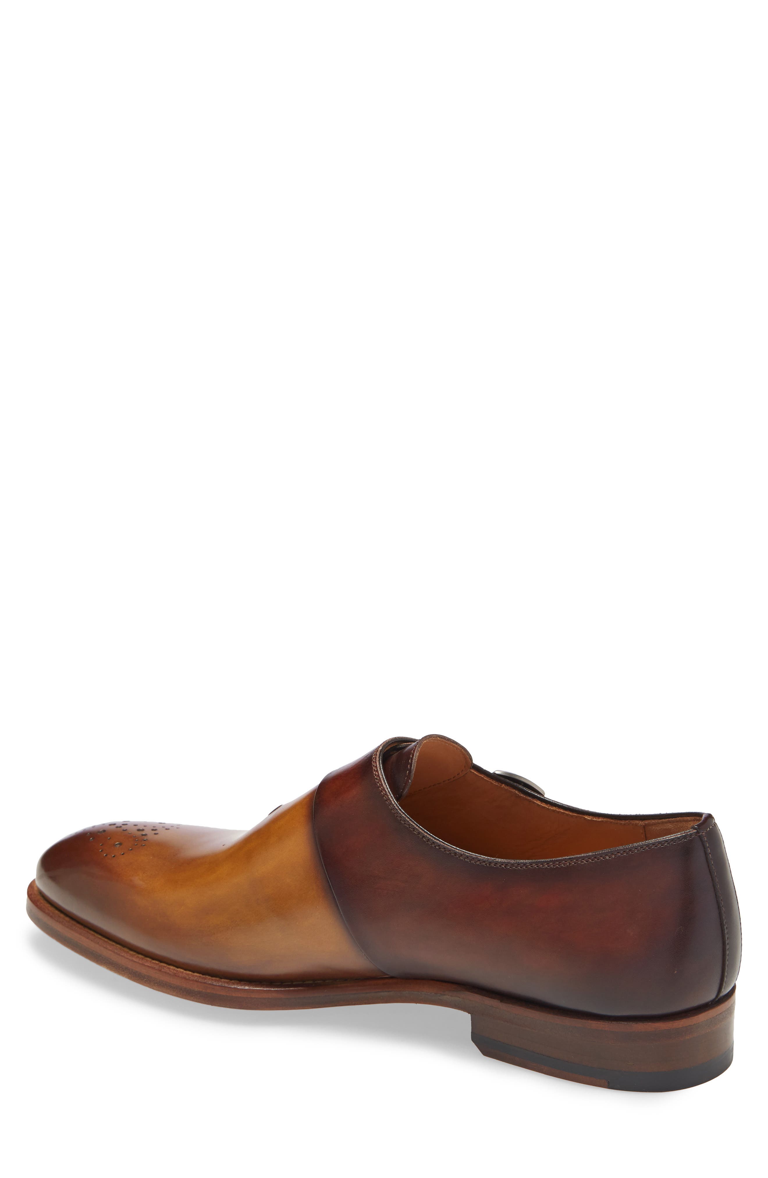 Maurici Diversa Monk Strap Shoe, Alternate, color, CUERO / MID BROWN