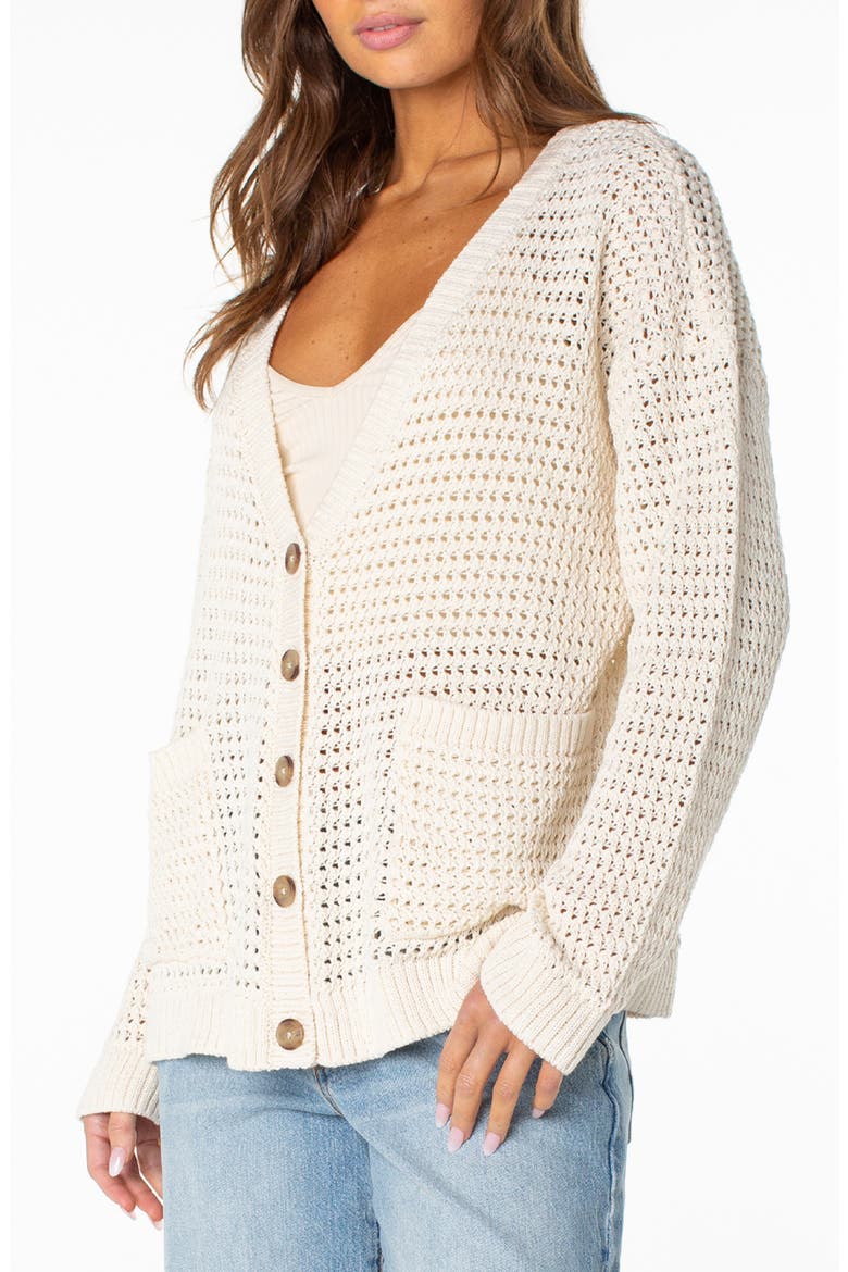Tamarindo Open Stitch Cardigan, Alternate, color, DEW