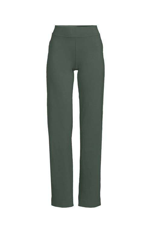 Lands' End Starfish Mid Rise Straight Leg Pants In Spruce