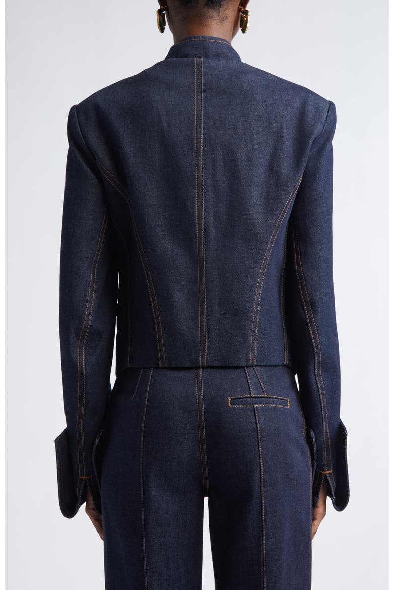 Rebellion Denim Pirate Jacket, Alternate, color, NIGHT SKY
