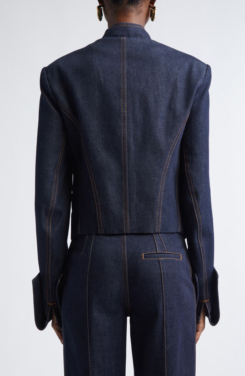 Zimmermann Rebellion Denim Pirate Jacket, Alternate, color, Night Sky